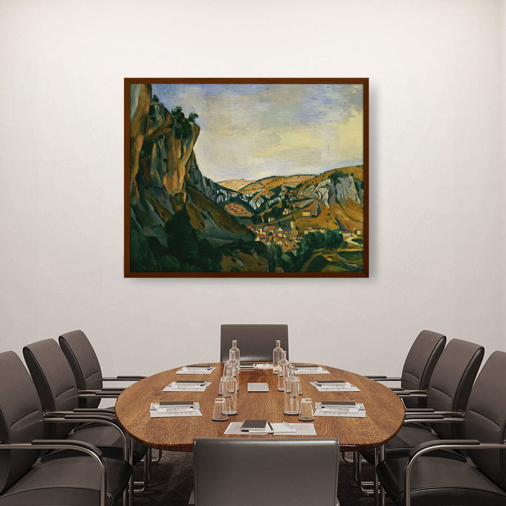 Valley Of The Lot At Vers - Framed Canvas