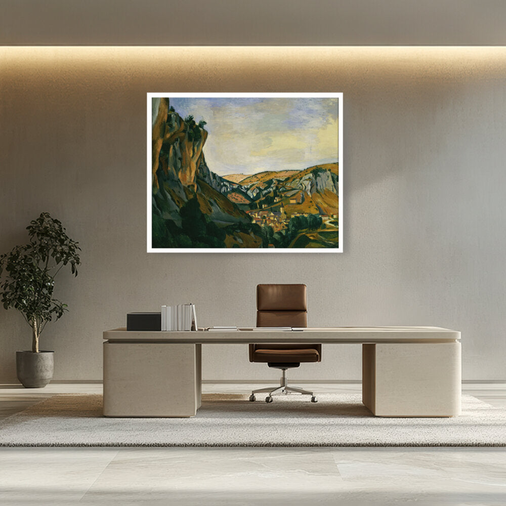 Valley Of The Lot At Vers - Framed Canvas