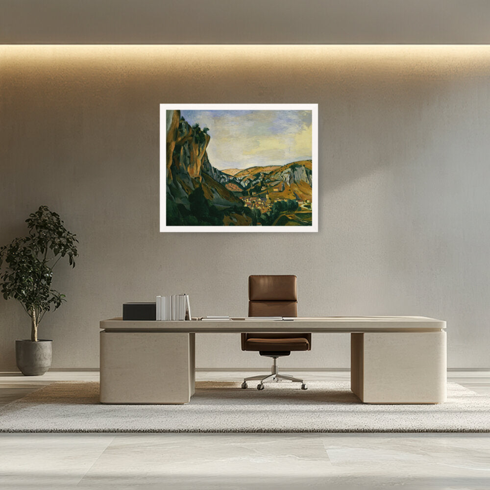 Valley Of The Lot At Vers - Framed Canvas