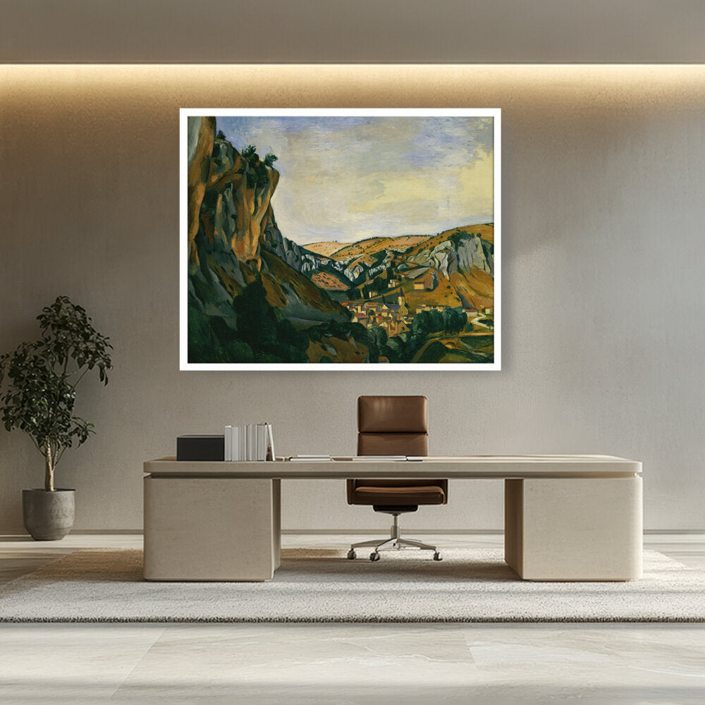 Valley Of The Lot At Vers - Framed Canvas