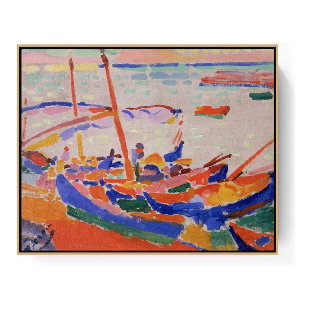 Fishing Boats, Collioure - FLOATING FRAME