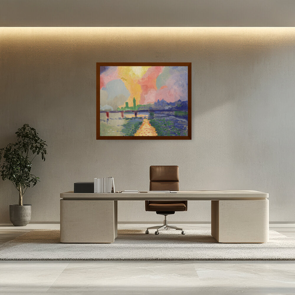 Charing Cross Bridge, London - Framed Canvas