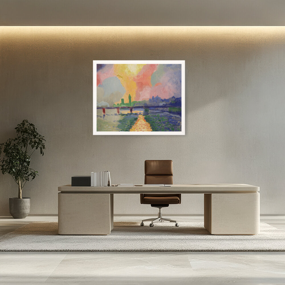 Charing Cross Bridge, London - Framed Canvas