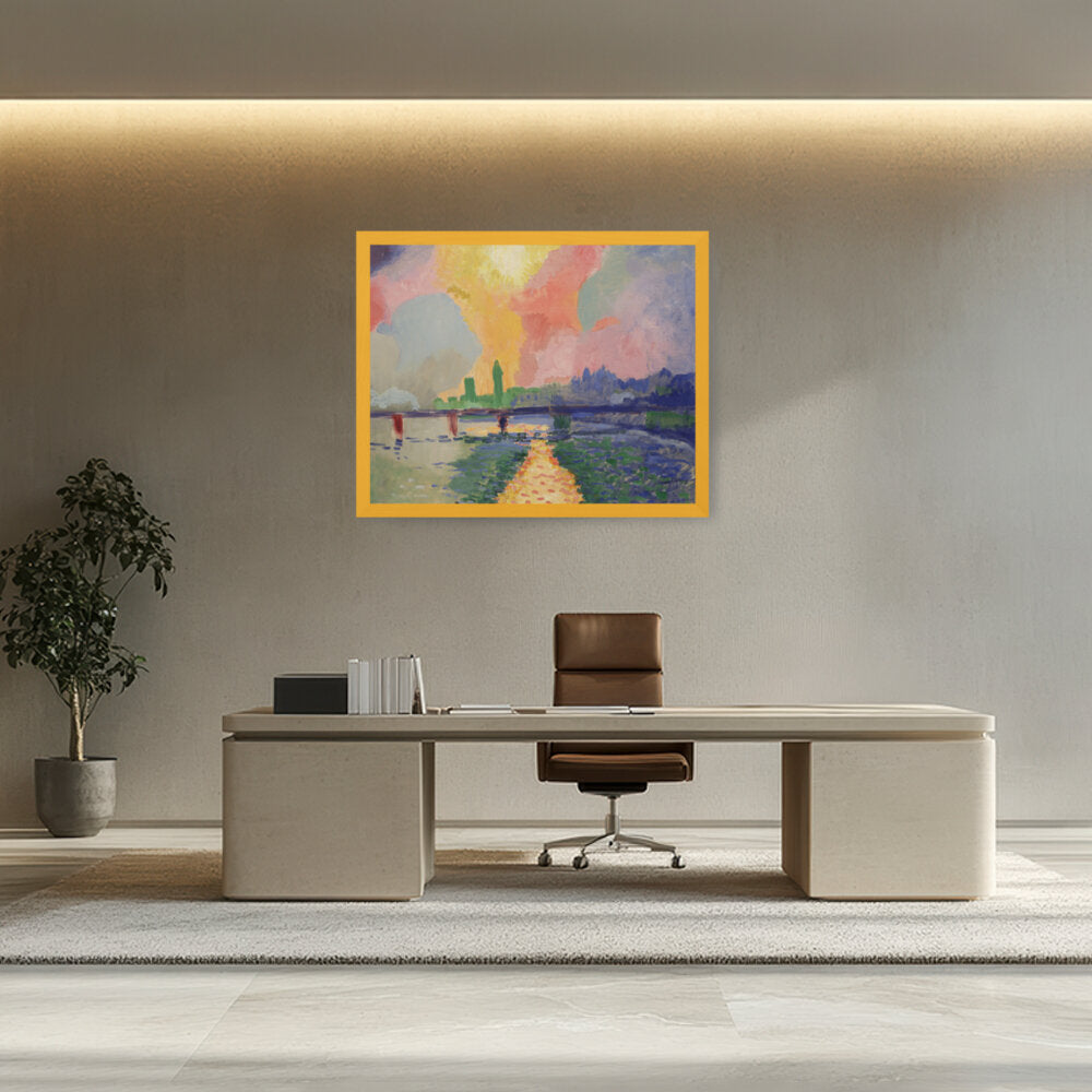 Charing Cross Bridge, London - Framed Canvas