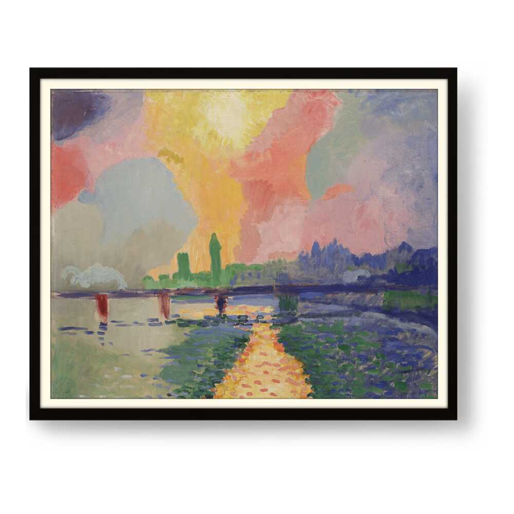 Charing Cross Bridge, London - WALL MOUNT FRAME