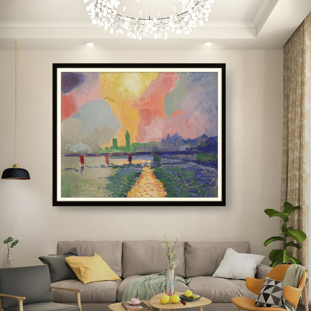 Charing Cross Bridge, London - WALL MOUNT FRAME