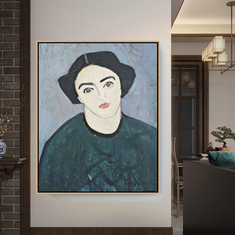 Madame Derain In Green - FLOATING FRAME