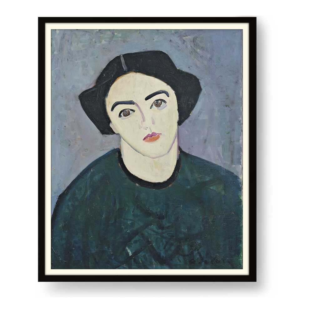 Madame Derain In Green - WALL MOUNT FRAME