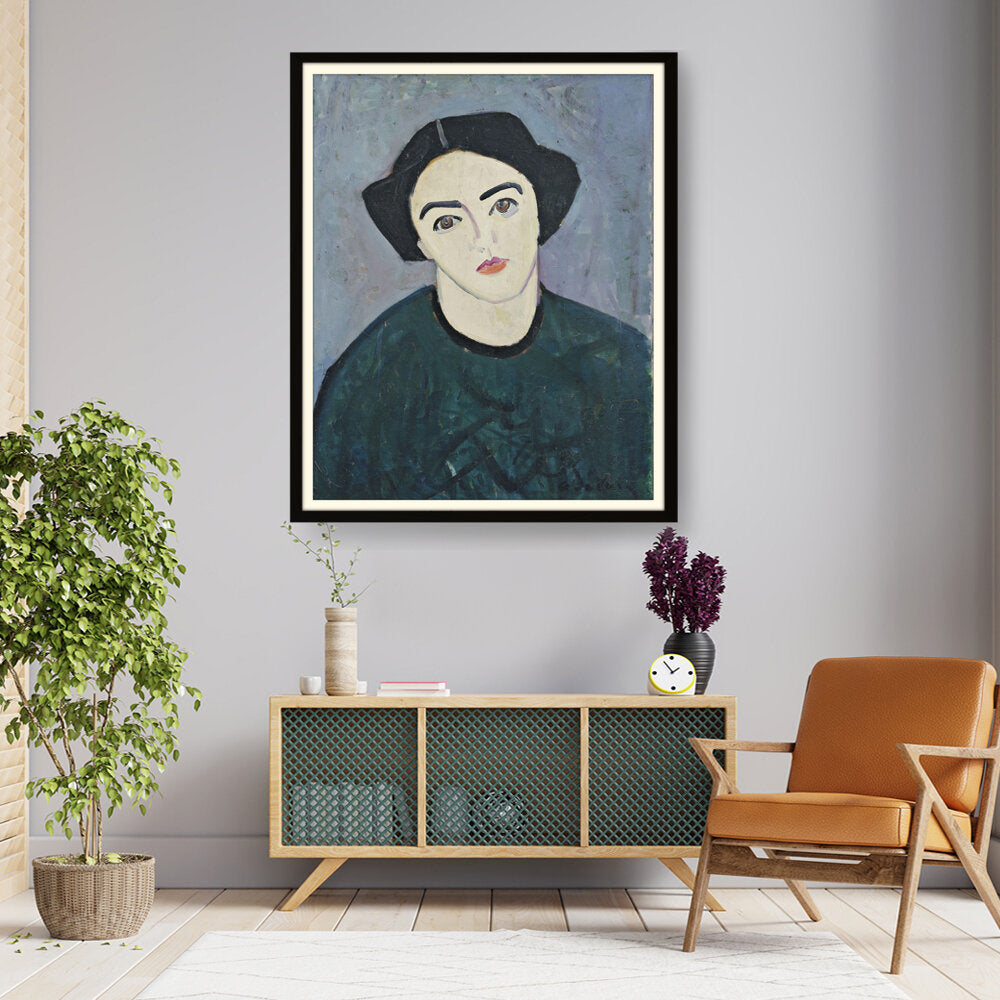 Madame Derain In Green - WALL MOUNT FRAME