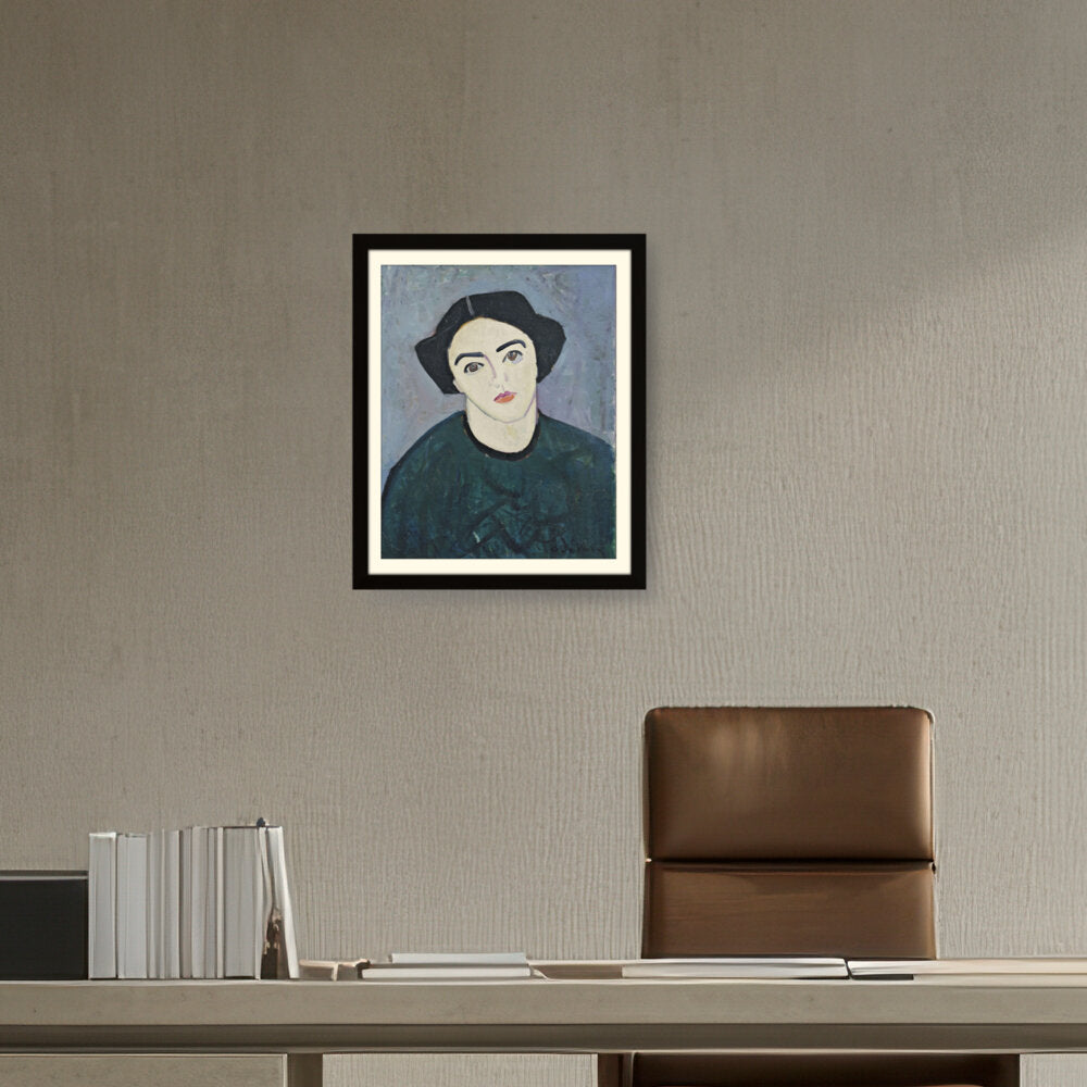 Madame Derain In Green - WALL MOUNT FRAME