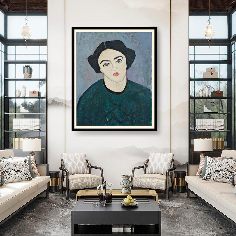 Madame Derain In Green - WALL MOUNT FRAME