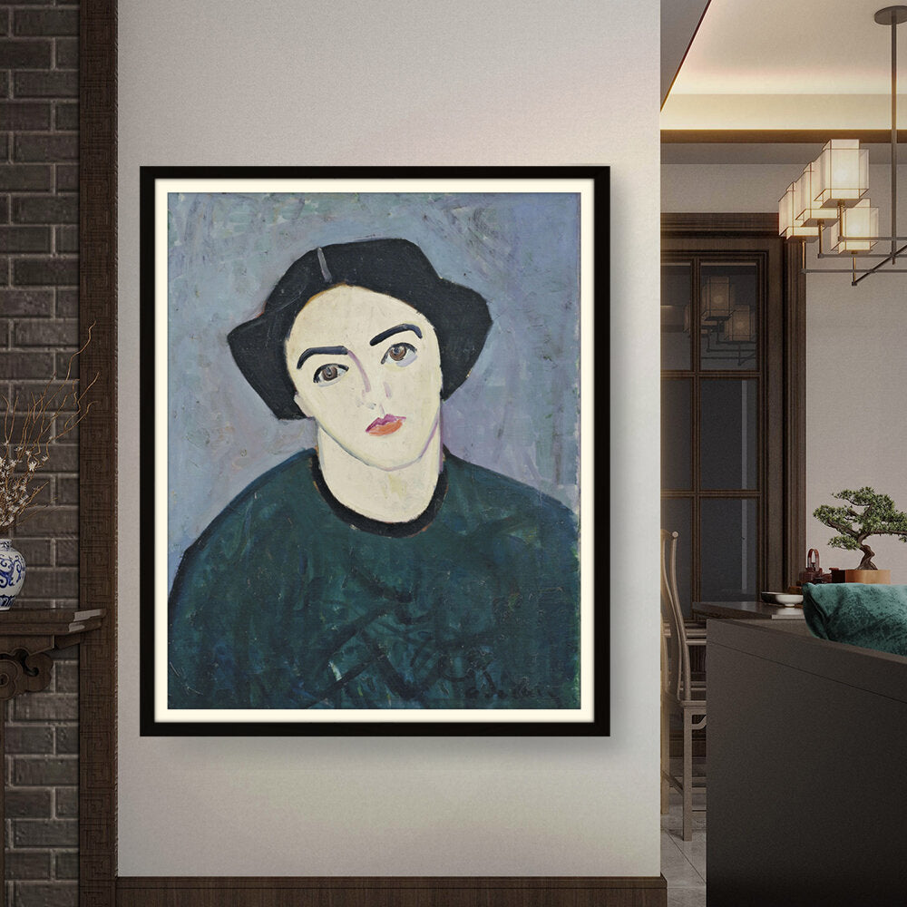 Madame Derain In Green - WALL MOUNT FRAME