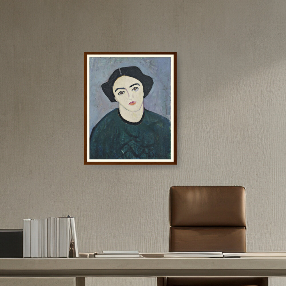 Madame Derain In Green - WALL MOUNT FRAME