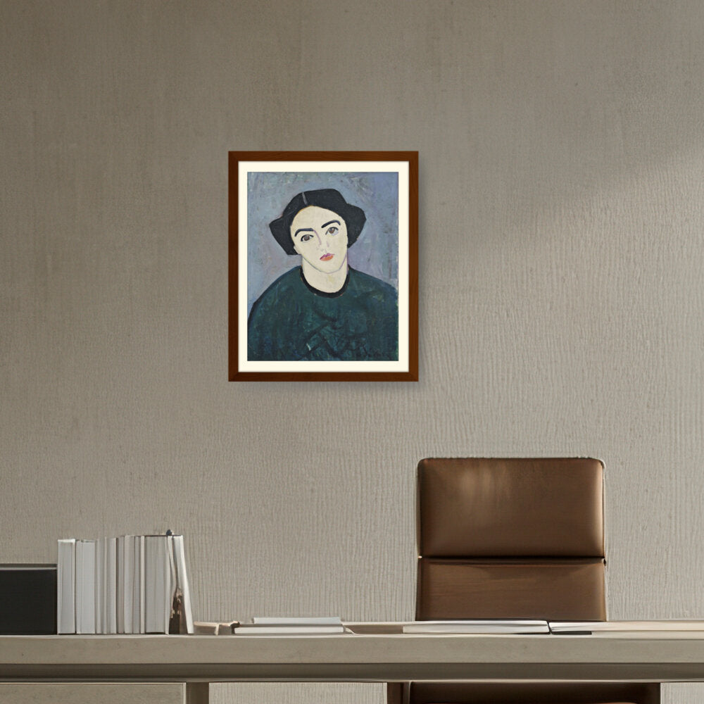 Madame Derain In Green - WALL MOUNT FRAME