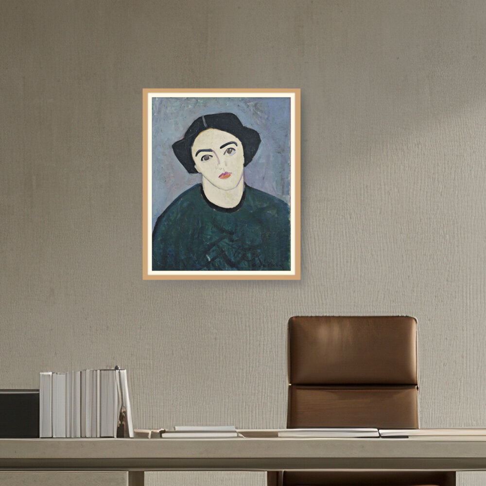 Madame Derain In Green - WALL MOUNT FRAME