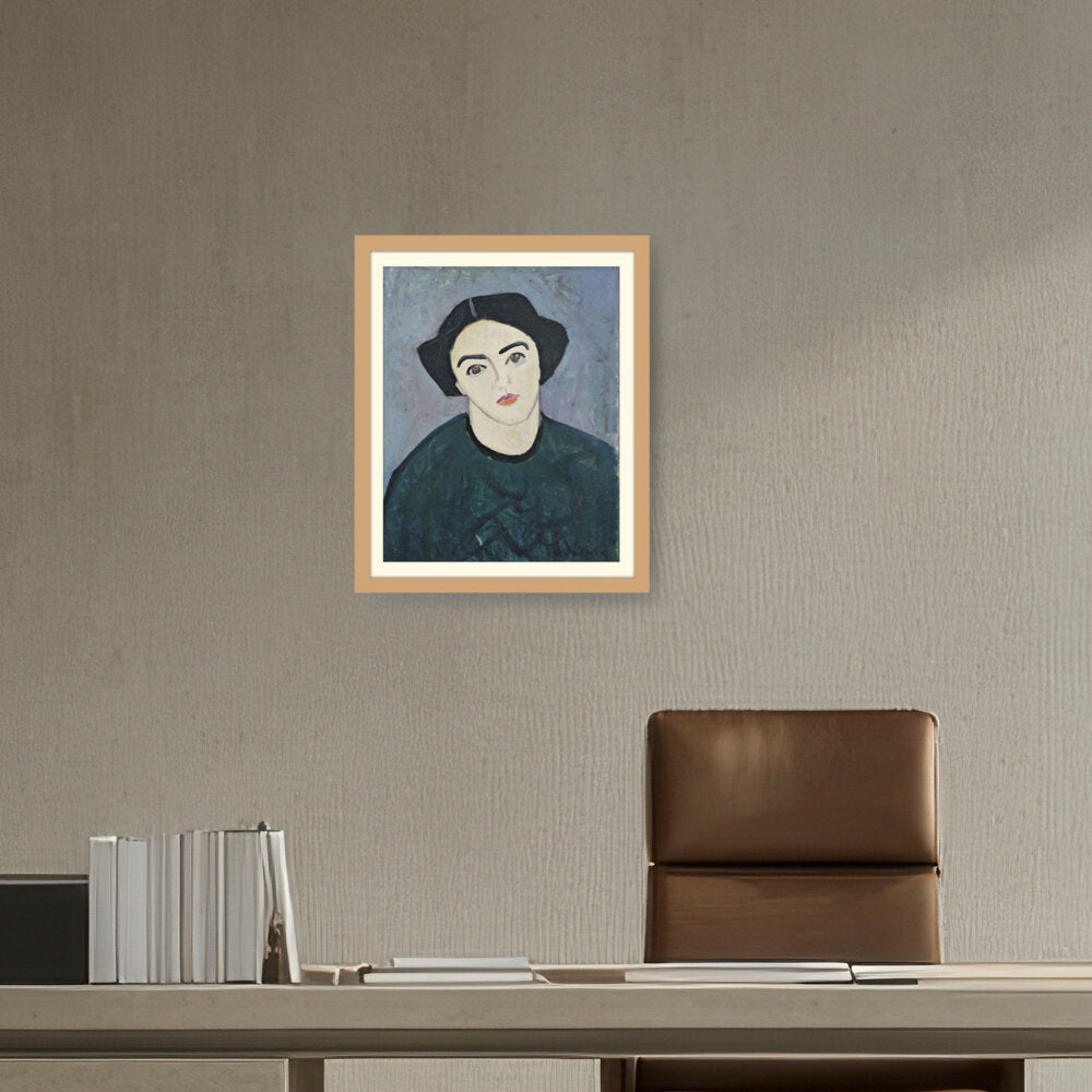 Madame Derain In Green - WALL MOUNT FRAME