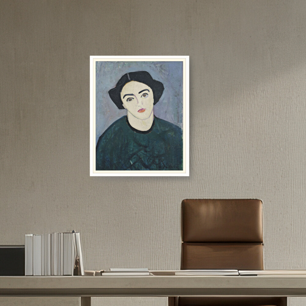 Madame Derain In Green - WALL MOUNT FRAME