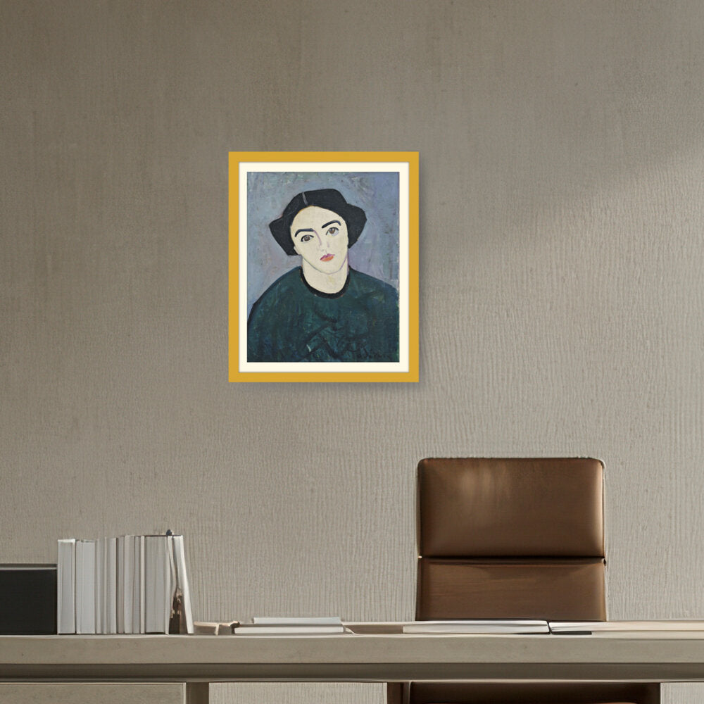 Madame Derain In Green - WALL MOUNT FRAME