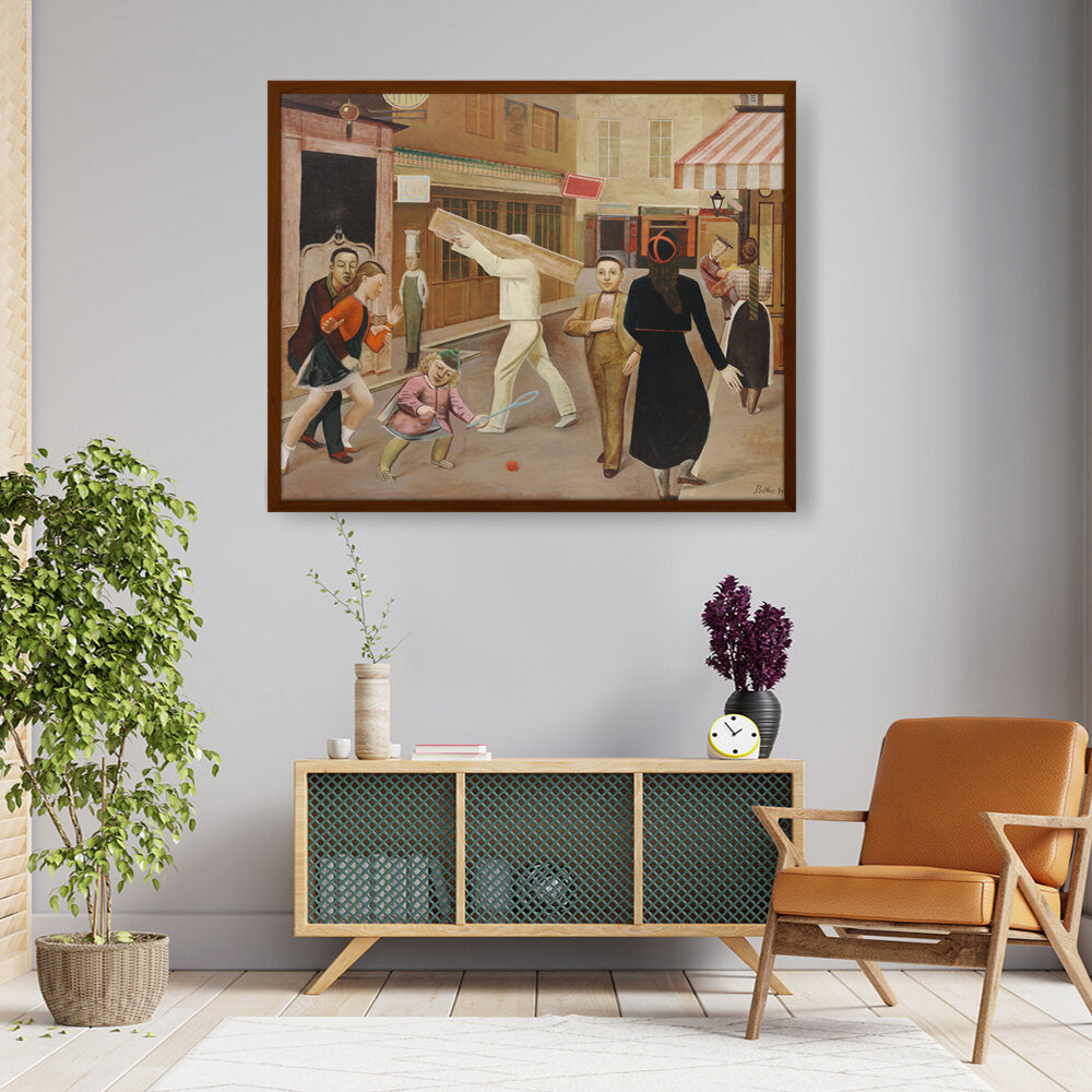 The Street - Framed Canvas