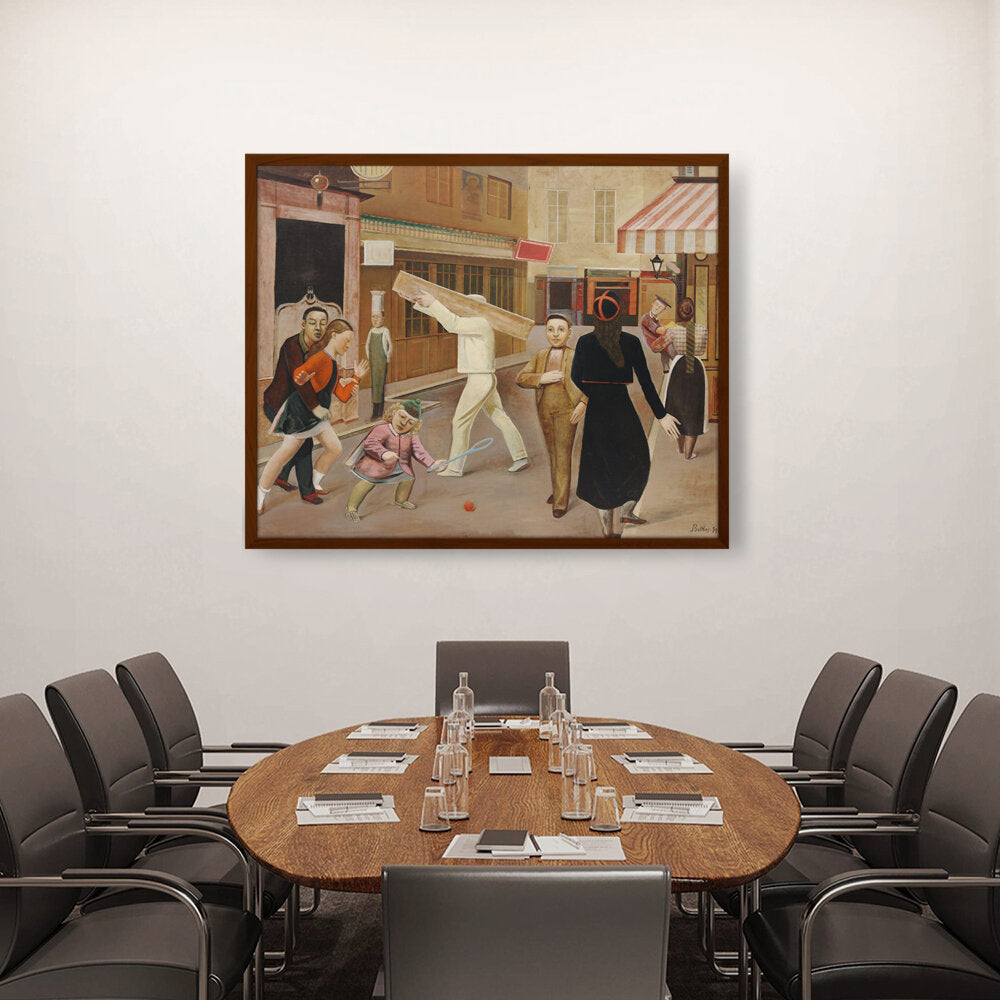 The Street - Framed Canvas