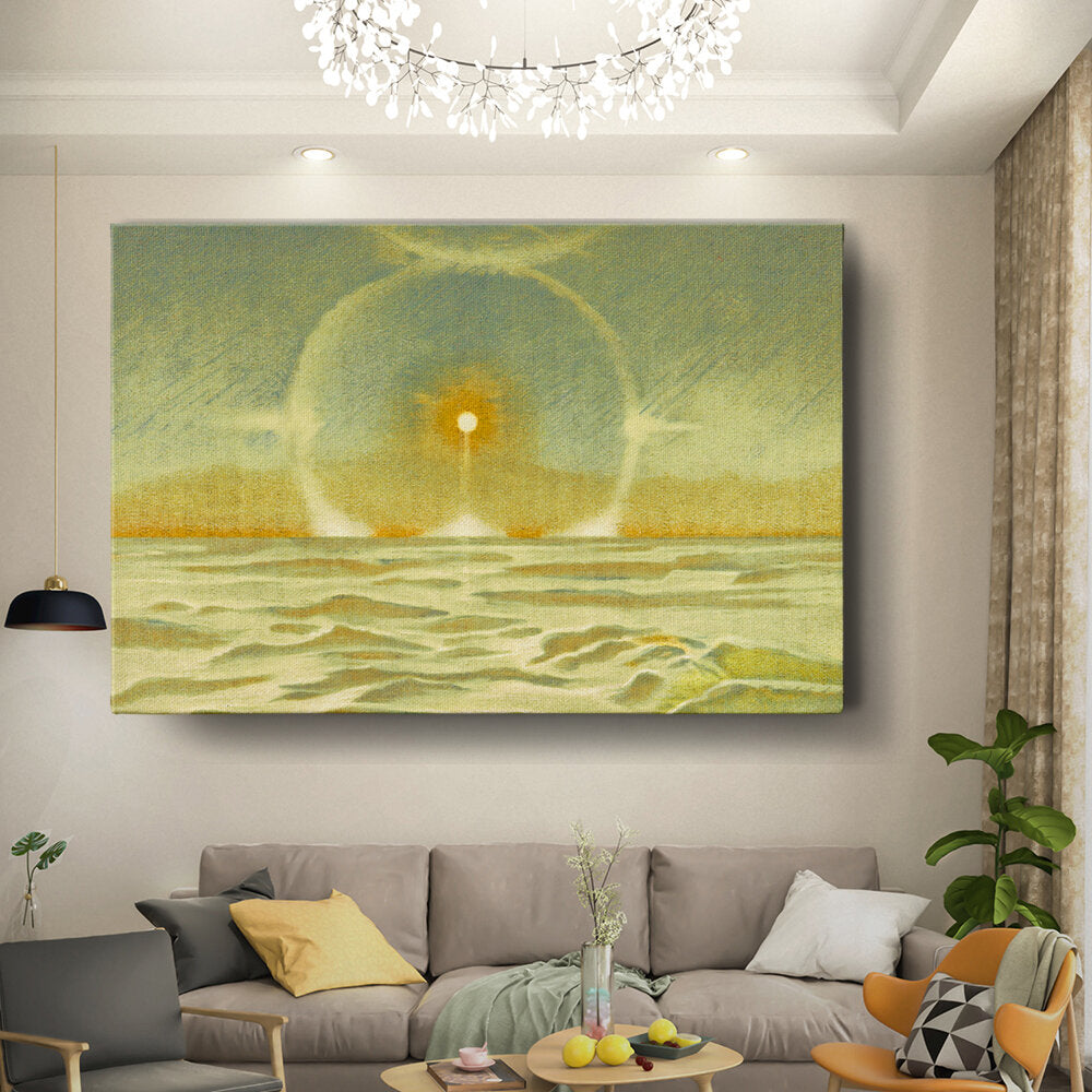 White Sand Under Blue Sky - Wall Canvas