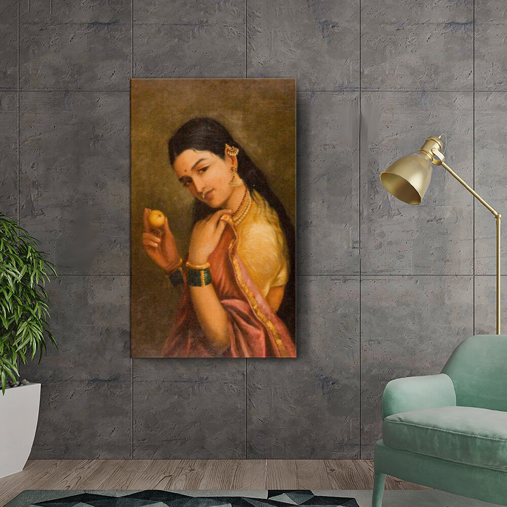 Woman Holding A Fruit