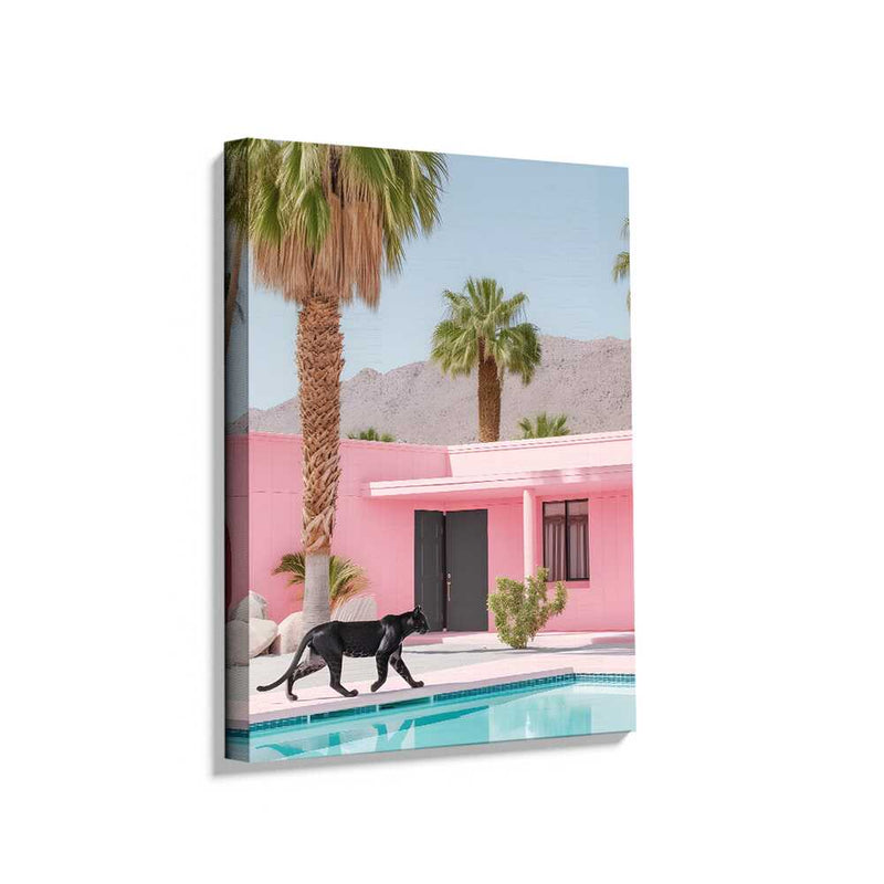 Picasoul - Picasoul Curated - Modern Oasis With Panther - Wall Decor