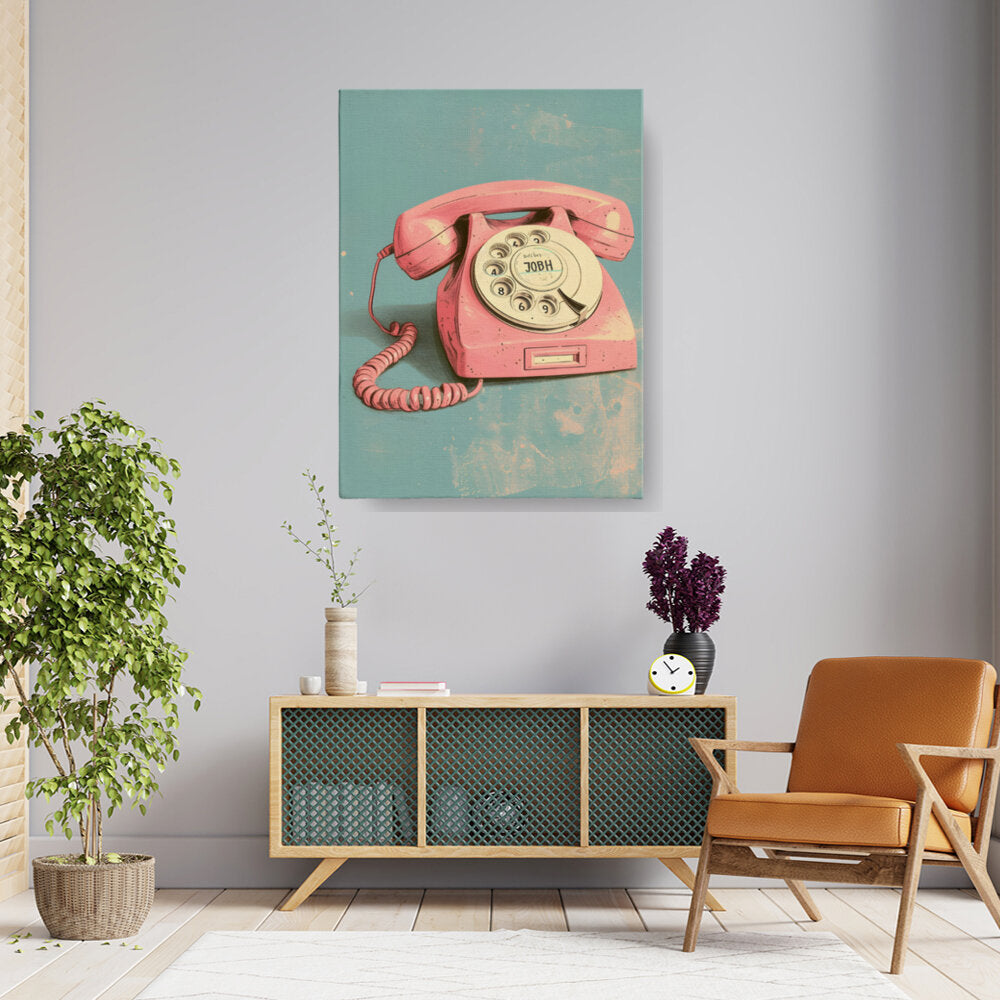 Vintage Pink Telephone