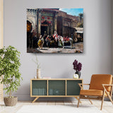 Market Scene In Morocco - Wall Canvas