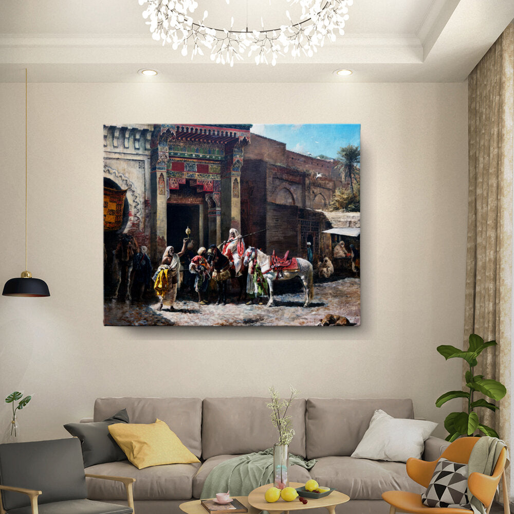 Market Scene In Morocco