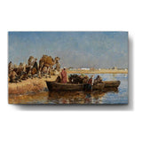 Desert Life At The River - Wall Canvas
