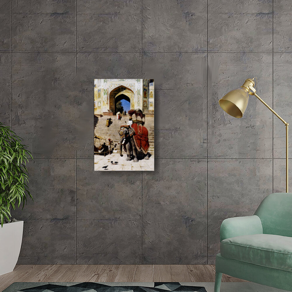 Majestic Elephant At The Gate - Wall Canvas