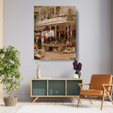 A Vibrant Bazaar Scene - Wall Canvas