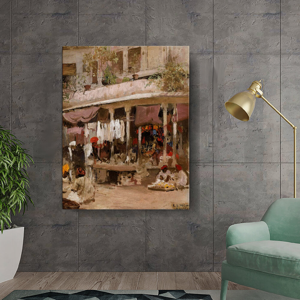 A Vibrant Bazaar Scene