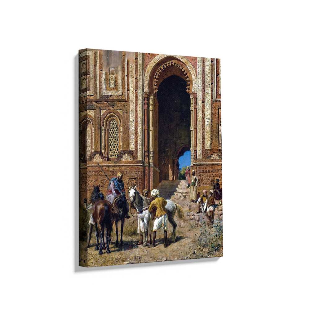 Picasoul - Picasoul Curated - Marketplace Scene At A Grand Entrance - Wall Decor