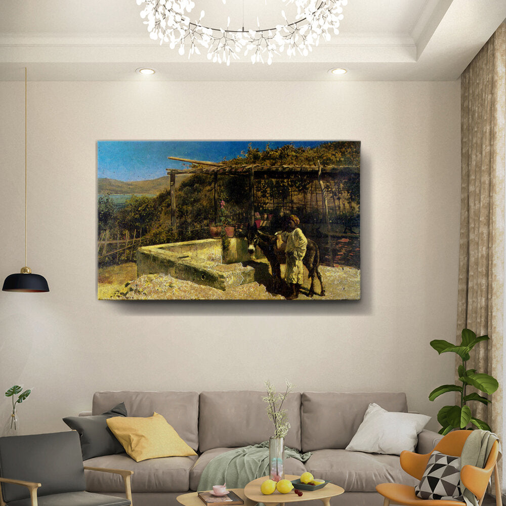 The Village Well - Wall Canvas