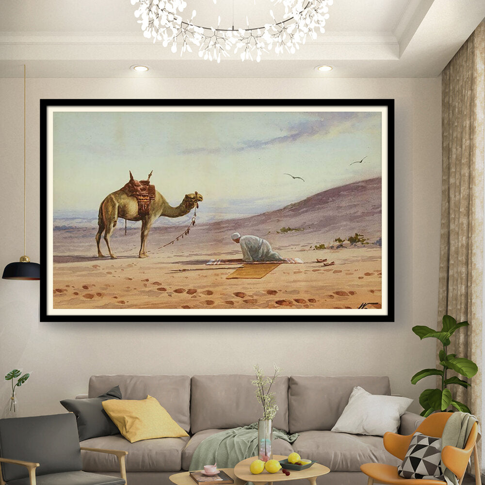 Kiran - Valipa - Desert Serenity - Framed Wall Art