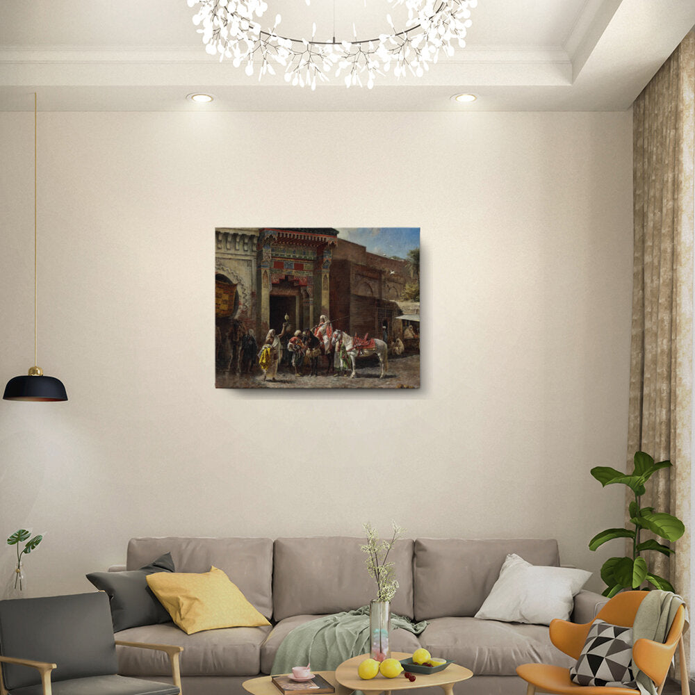 Marketplace Arrival - Wall Canvas