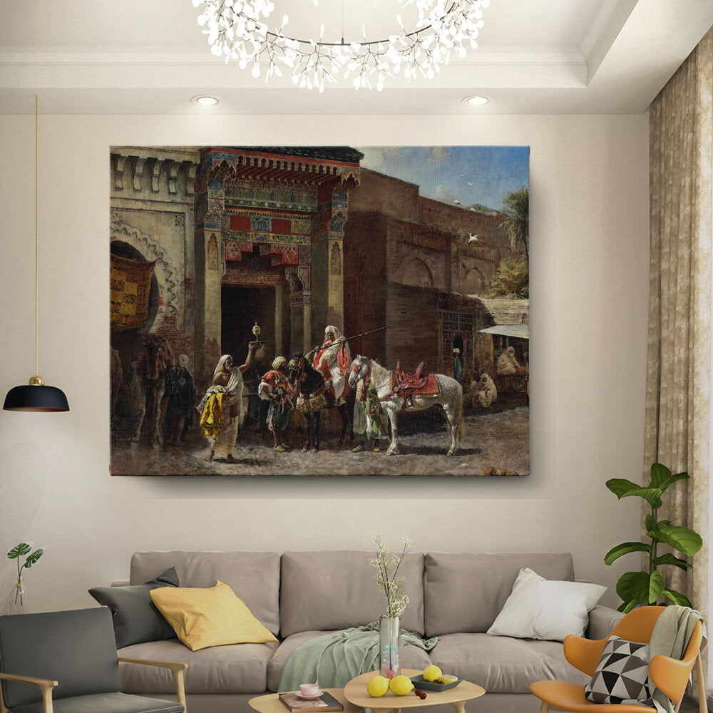 Kiran - Valipa - Marketplace Arrival - Wall Canvas