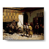 Market Encounter1 - Wall Canvas