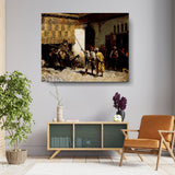 Market Encounter1 - Wall Canvas