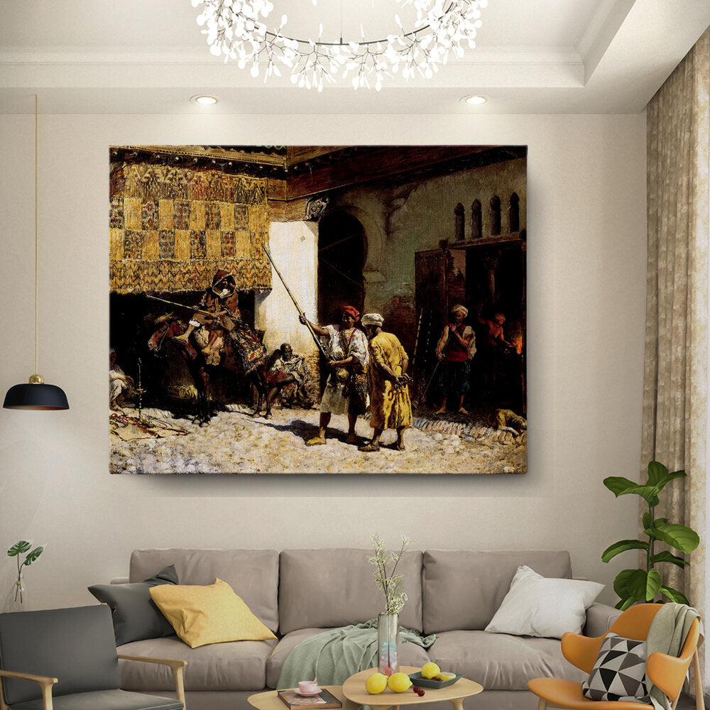 Kiran - Valipa - Market Encounter1 - Wall Canvas