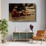 Kiran - Valipa - Quiet Moments Of Learning - Wall Canvas