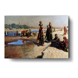 Women At The Water's Edge - Wall Canvas