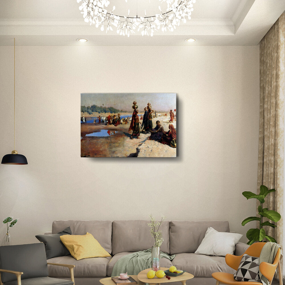 Women At The Water's Edge - Wall Canvas