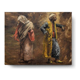 Men And Women In Traditional Attire - Wall Canvas
