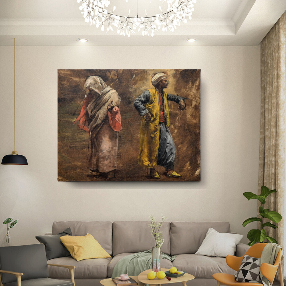 Men And Women In Traditional Attire