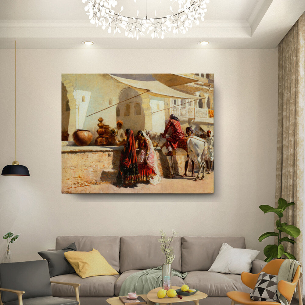 Village Market Scene