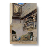 Courtyard Scene - Wall Canvas