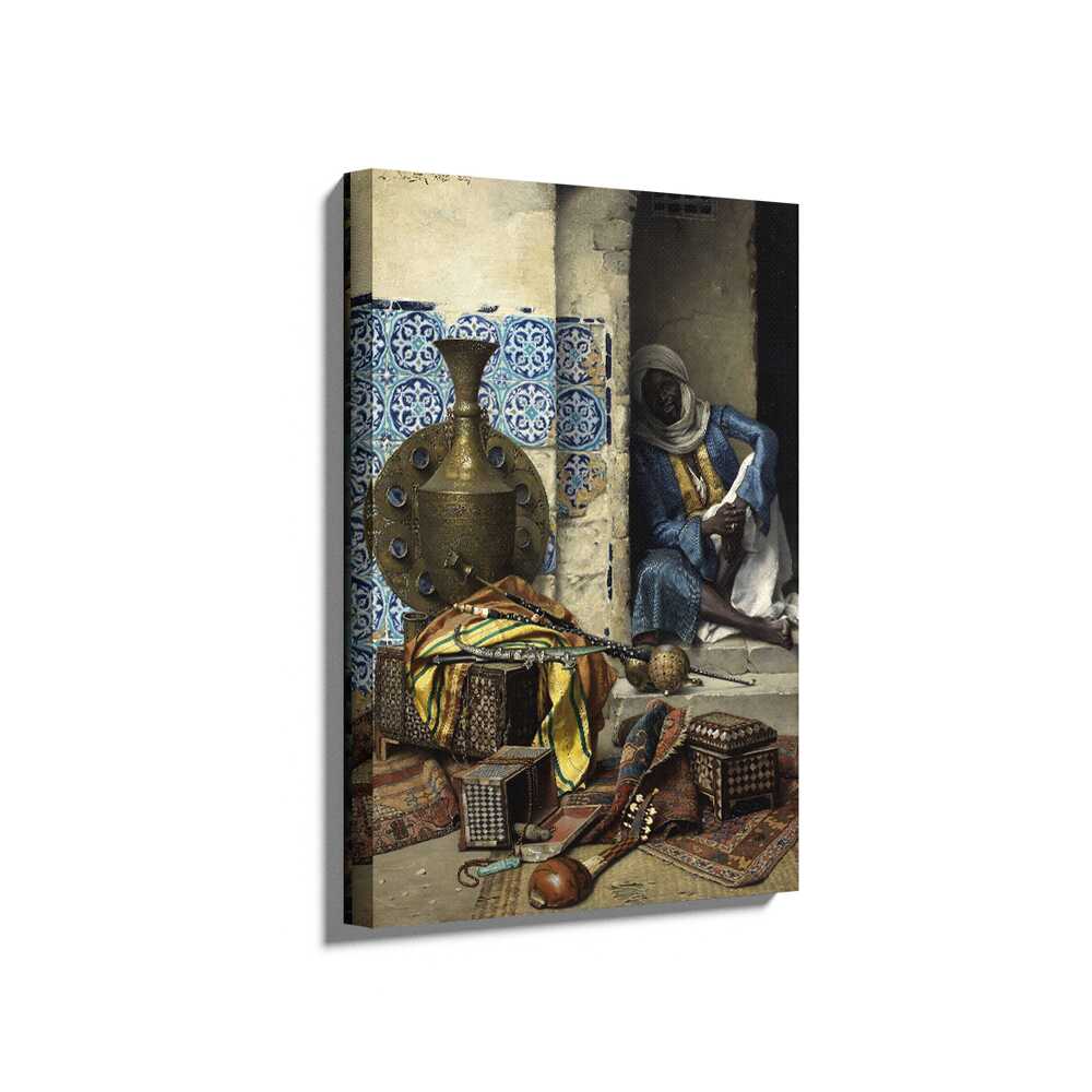 Picasoul - Picasoul Curated - Resting Musician In A Courtyard - Wall Decor